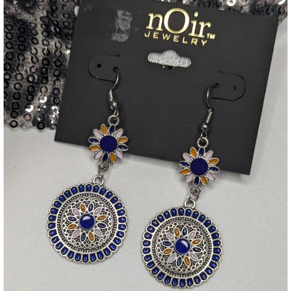 Flower Petal Boho Dangle Earrings by nOir - Picture 5 of 5